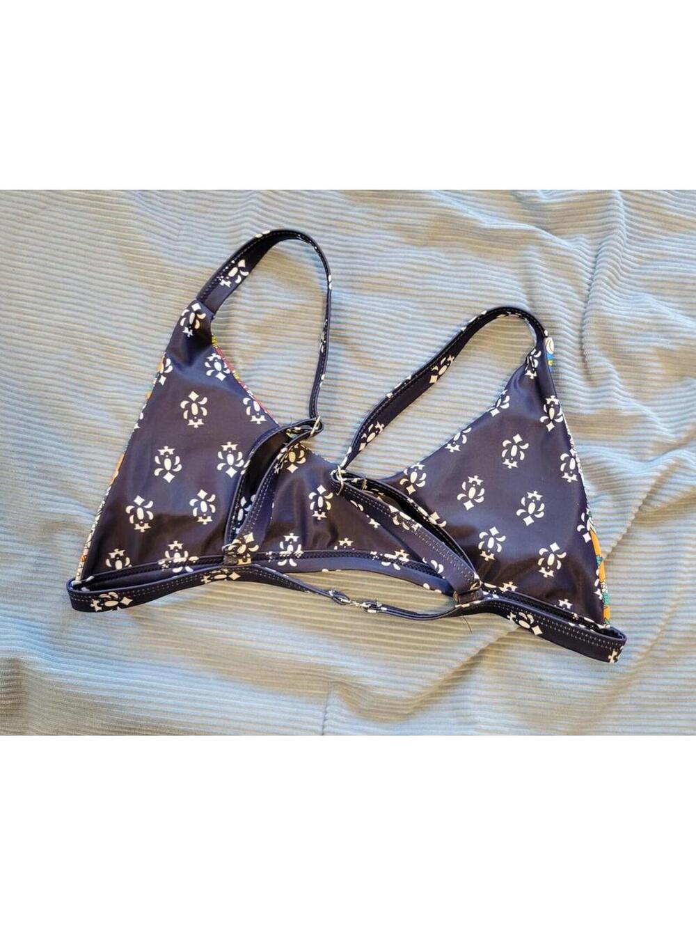 Colorful Patterned Triangle Bikini Top - Picture 2 of 2